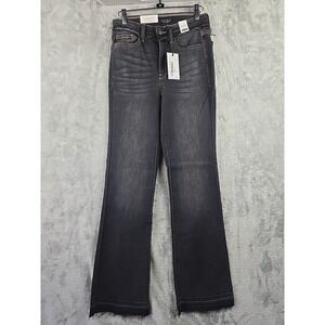Judy Blue Jeans Womens Size 3 (26x31) Black High Waist Slim Bootcut Medium Wash